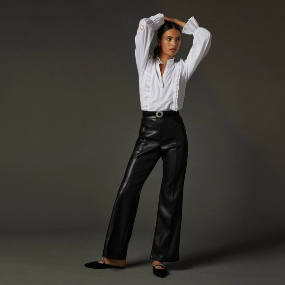 Avec Les Filles | Faux-Leather Trousers | NWT - Picture 1 of 7